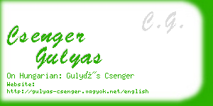 csenger gulyas business card